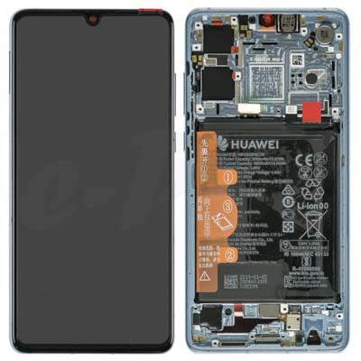 Lcd + Touch + Frame + Batteria Per Ele-L29, Ele-L09 Huawei P30 02352Nlp 02354Hmf - Cromato