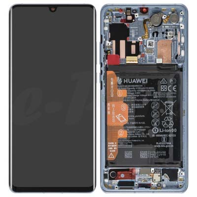 Lcd + Touch + Frame + Batteria Per Vog-L29, Vog-L09, Vog-L04 Huawei P30 Pro - Breathing Crystal