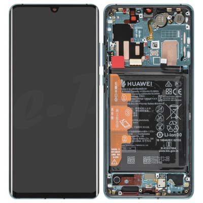 LCD + Touch + Frame + Batteria per VOG-L29, VOG-L09, VOG-L04 Huawei P30 Pro - blu 02352PGE 02354NAP