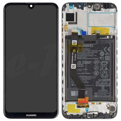 Lcd + Touch + Frame + Batteria Per Dub-L21 Huawei Y7 (2019) - Nero 02352Kcv 02352Lhq