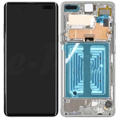 Lcd + Touch Per G977F Samsung Galaxy S10 5G - Crown Argento