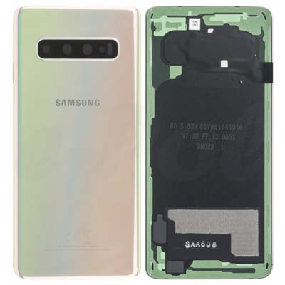 Cover Batteria Per G973F Samsung Galaxy S10 - Argento