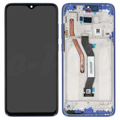 Lcd + Touch + Frame Per M1906G7I, M1906G7G Xiaomi Redmi Note 8 Pro - Ocean Blue