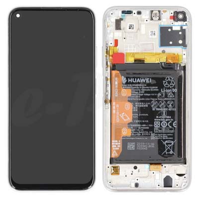 Lcd + Touch + Frame + Batteria Per Jny-L21A Huawei P40 Lite - Breathing Crystal