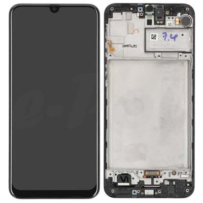 Lcd + Touch Per M215F Samsung Galaxy M21 Gh82-22509A Gh82-22836A - Nero