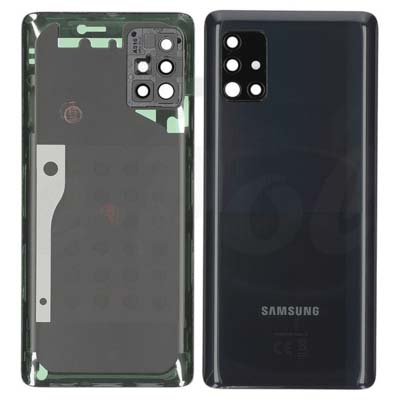 Cover Batteria Per A516N Samsung Galaxy A51 5G - Prism Cube Nero