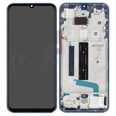 Lcd + Touch + Frame Per Xiaomi Mi 10 Lite 5G - Aurora Blue - Compatibile