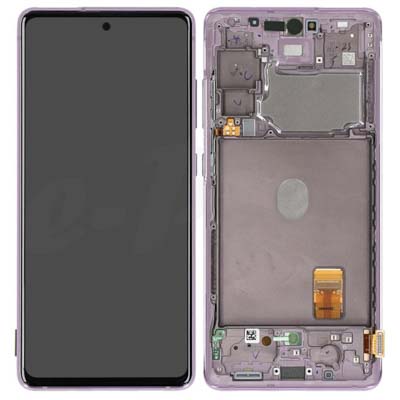 Lcd + Touch + Frame Per G781B Samsung Galaxy S20 Fe 5G - Viola Cloud Lavender