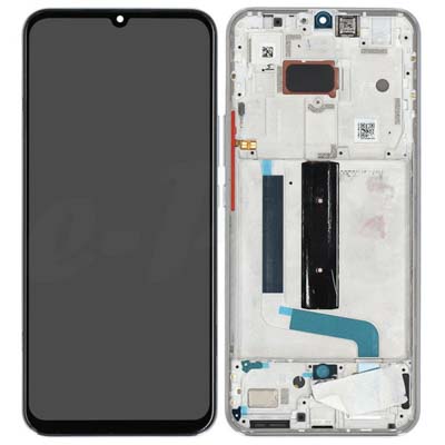 Lcd + Touch + Frame Per Xiaomi Mi 10 Lite 5G - Bianco Dream White