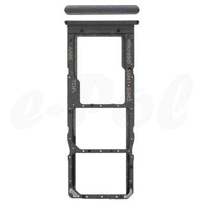 Carrello Sim Sd Per Samsung Galaxy A12, A12 Nacho - Nero
