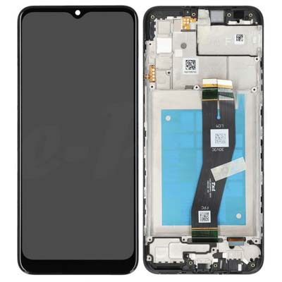 Lcd + Touch + Frame Per A025F Samsung Galaxy A02S Gh82-20181A - Nero Versione Eu