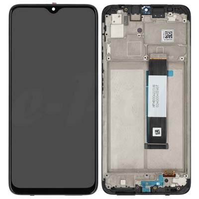 Lcd + Touch + Frame Per Xiaomi Redmi 9T, Poco M3 - Carbon Grey - Compatibile