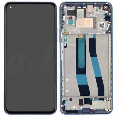 Lcd + Touch + Frame Per Xiaomi Mi 11 Lite - Blu Gomma Da Masticare