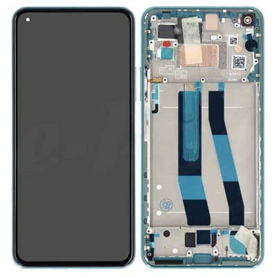 Lcd + Touch + Frame Per Xiaomi Mi 11 Lite 5G - Verde Menta