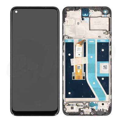 Lcd + Touch + Frame Per Oneplus Nord N100 - Gelo Di Mezzanotte