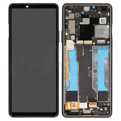 Lcd + Touch + Frame Per Sony Xperia 10 Iii - Nero - Compatibile