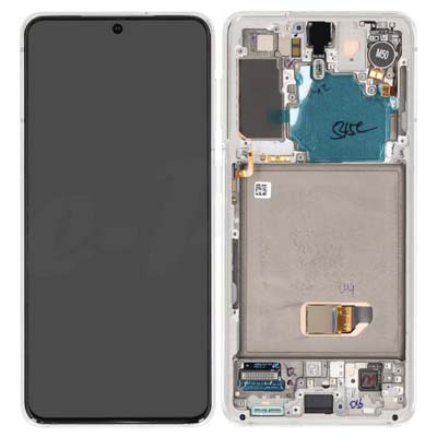 Lcd + Touch + Frame Per G991B Samsung Galaxy S21 - Phantom White