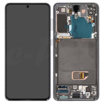 Lcd + Touch + Frame Per G991B Samsung Galaxy S21 - Phantom Grey