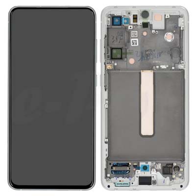 Lcd + Touch + Frame Per G990B Samsung Galaxy S21 Fe - White