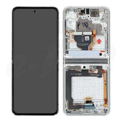 Lcd + Touch + Frame Per F711B Samsung Z Flip3 - Bespoke Silver