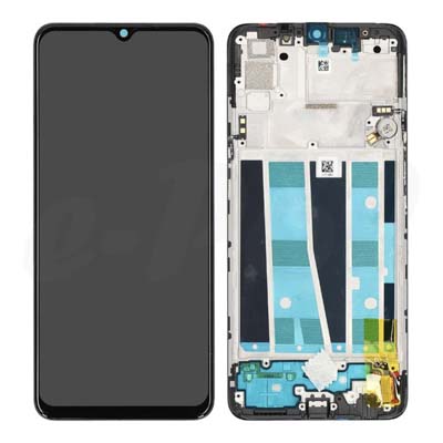 Lcd + Touch + Frame Per Cph2001, Cph2021 Oppo A91 - Black