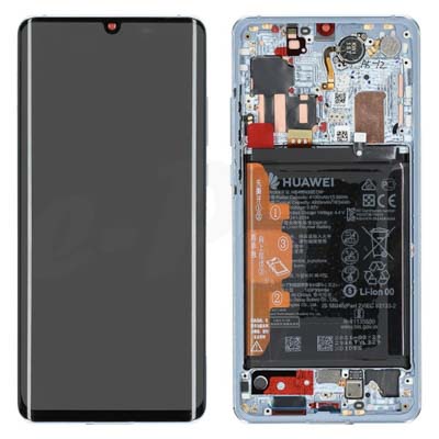 Lcd + Touch + Frame + Batteria Refurbished Per Vog-L29, Vog-L09, Vog-L04 Huawei P30 Pro - Breathing Crystal