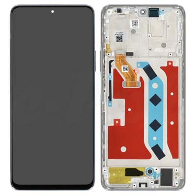 Lcd + Touch + Frame Per Any-Lx1, Any-Lx2, Any-Lx3 Honor Magic4 Lite 5G - Titanium Silver