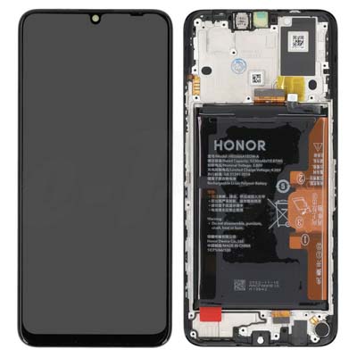 Lcd + Touch + Frame + Batteria Per Rky-Lx2 Honor X7A - Midnight Black