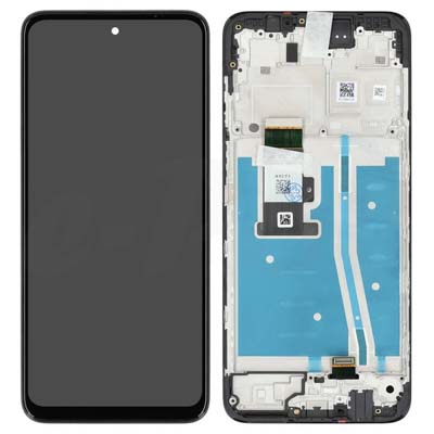 Lcd + Touch + Frame Per Xt2335 Motorola Moto G53 5G - Black