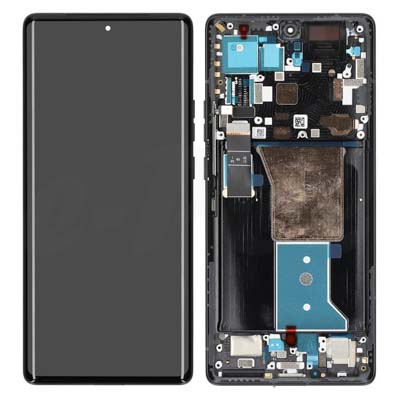 Lcd + Touch + Frame Per Xt2301 Motorola Edge 40 Pro - Interstellar Black Originale