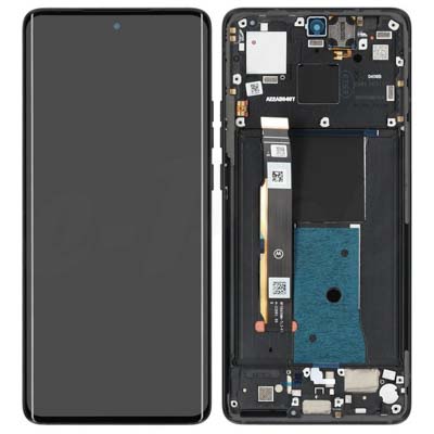 Lcd + Touch + Frame Per Xt2303 Motorola Edge 40 - Eclipse Black Originale
