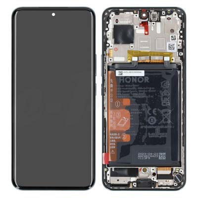 Lcd + Touch + Frame + Batteria Per Rea-Nx9 Honor 90 - Emerald Green Originale