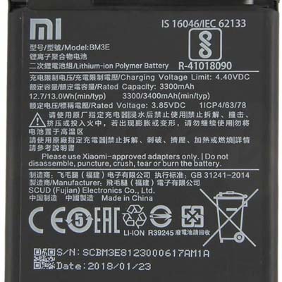 Batteria 4030 mAh per Xiaomi Mi A3 / Mi 9 Lite / Mi CC9 BM4F Service Pack Originale