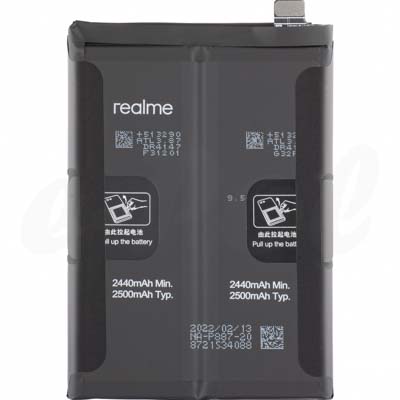 Batteria 5000 mAh per Realme GT Neo 3T 5G 2022 RMX3371 BLP887 4909867 Service Pack Originale