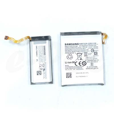 Batteria principale 2575 mAh + Batteria secondaria 725 mAh per Samsung Galaxy Z Flip 5G F707B EB-BF707ABY Service Pack Originale