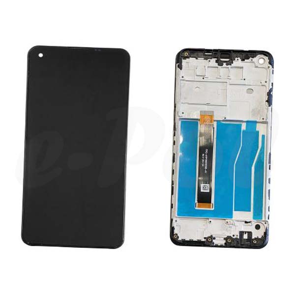 Display Lcd + Frame Per Lg K51S Lmk510Emw Lmx510 Touch Screen Vetro Schermo Nero Compatibile