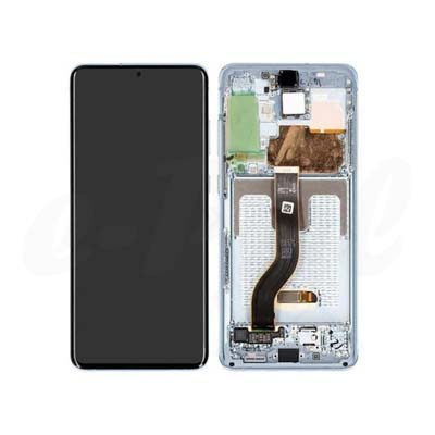 Display Lcd Originale Touch + Frame Samsung Galaxy S20+ Plus Sm-G985 G986 5G Blu