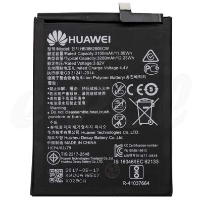 Batteria Originale Per Huawei P10 Huawei Honor 9 - Hb386280Ecw