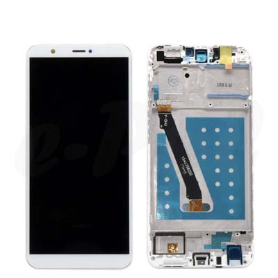 Lcd + Touch + Frame Per (Fig-L31) Huawei P Smart - Bianco Compatibile