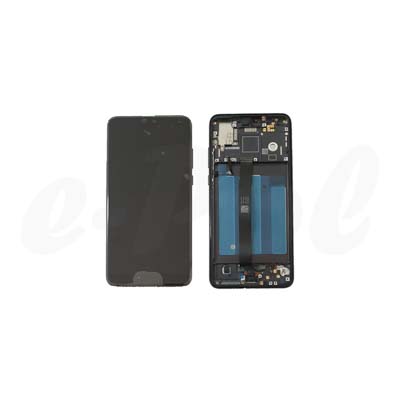 Lcd + Touch + Frame Per Eml-L29 Huawei P20 Dual - Nero