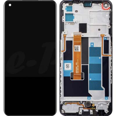 Schermo Lcd + Touch + Frame Per Realme 7 5G 2020 Rmx2111 4904747 / 4909261 Service Pack Black Originale