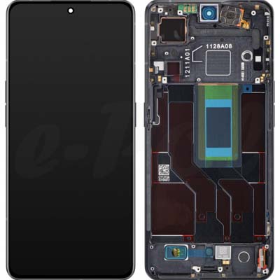 Schermo Lcd + Touch Per Oppo Reno 8 Pro 5G 2022 Cph2357 4130263 Service Pack Black Originale