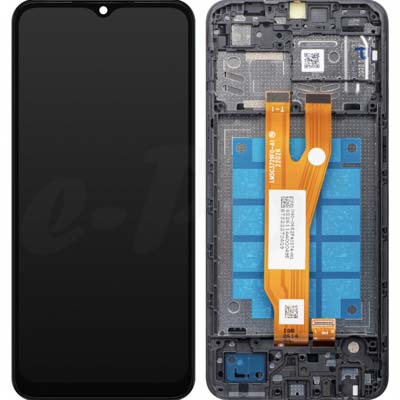 Schermo Lcd + Touch Screen Samsung Galaxy A03 Core 4G 2021 A032F Gh81-21711A Service Pack Black Originale