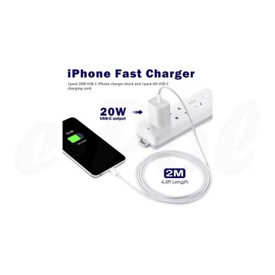 Caricatore Iphone Usb C 20W Rapido Caricabatterie [Certificato Mfi] Pd 3.0 Type C Compatibile Per Iphone 14/14 Pro Max/14 Pro/14 Plus/13/12/11/Xs/Xr/X/8