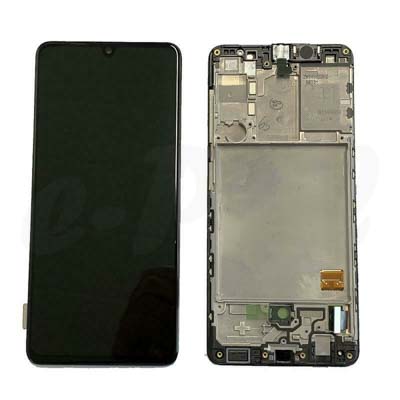 Lcd + Touch + Frame Per A415F Samsung Galaxy A41 - Prism Crush Nero Gh82-22860A Gh82-23019A