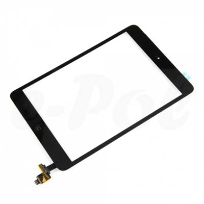 Vetro Touch Screen Per Apple iPad Mini 2 Con Tasto Home Ed Ic - Nero